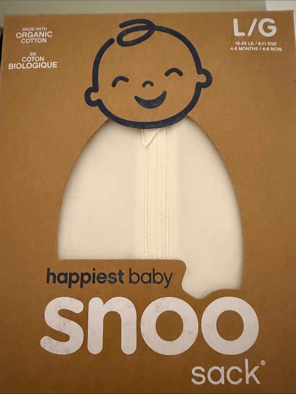 Happiest Baby Snoo Sack Baby Sleep Sack - Cream (L/G)